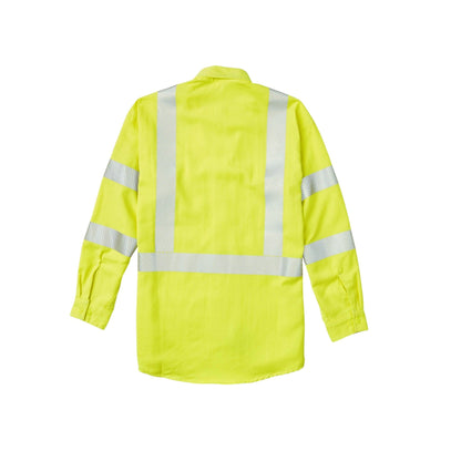 FR Hi Vis Yellow Class 3 Uniform Shirt with Segmented